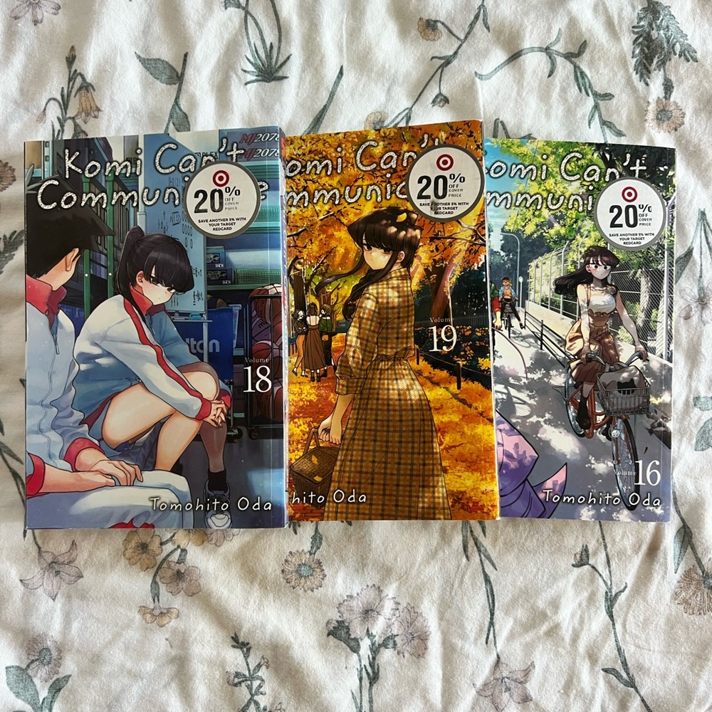 Komi Can't Communicate Manga Volumes 16, 18, 19 Set